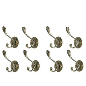 XYWHPGV Wall Hooks Zinc Alloy 4pcs Hooks Wall Storage Hanger 2- BOXES